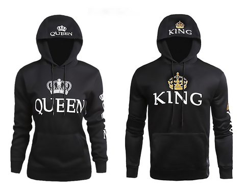 Queen King Print Hoodie