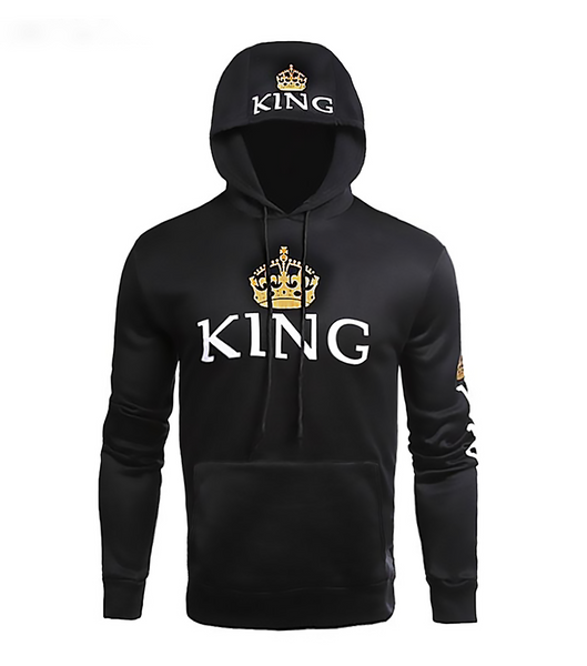 Queen King Print Hoodie