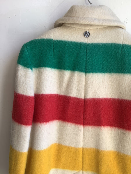 Vintage Hudson Bay Company Point Blanket Coat- Made In Canada