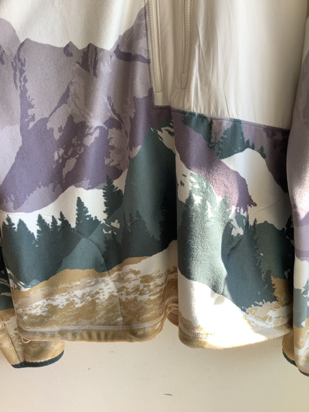 Mountain Landscape Half-Zip Pullover