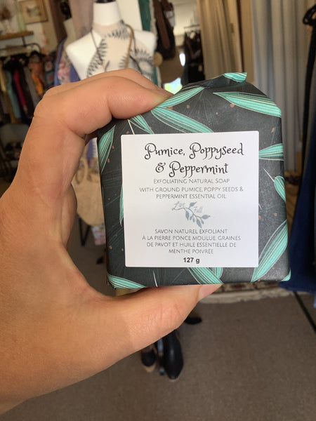 Pumice+Poppyseed+Peppermint Soap- Live Full (Nelson,BC)