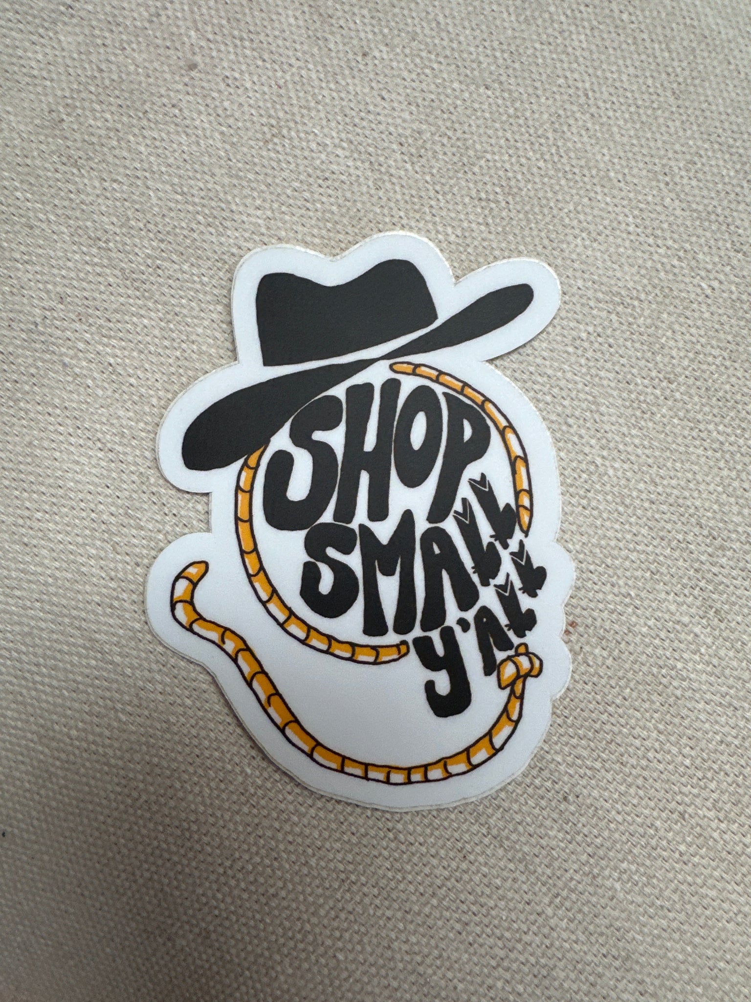 Kactus Blue Shop Small Y’all Sticker