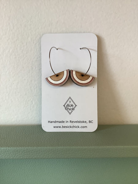 Sick Chick Half Moon Dangle Earrings