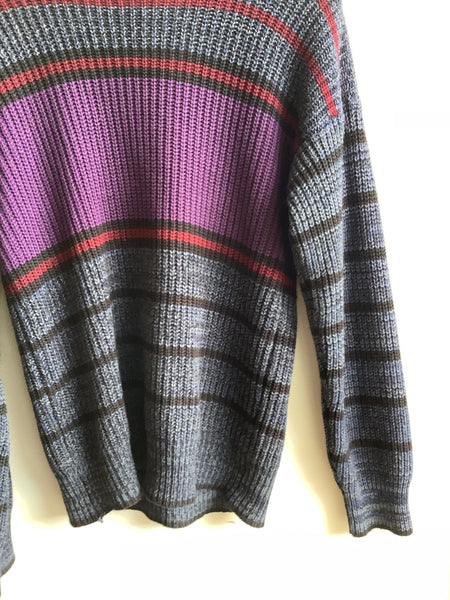 Vintage Striped Knit Sweater