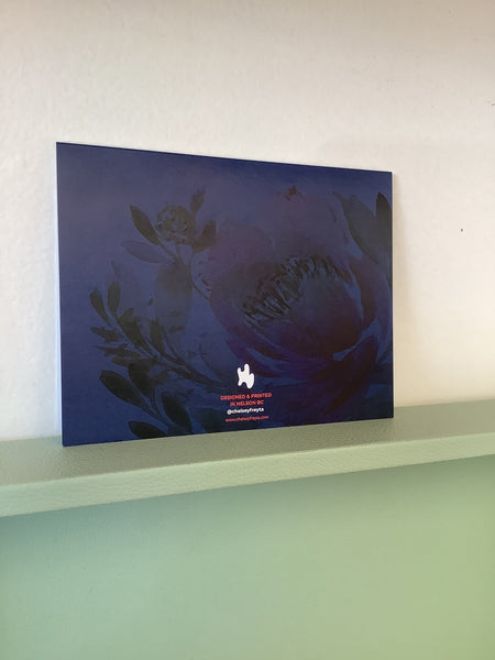 Chelsey Freyta Rose/Dahlia Floral Print Card