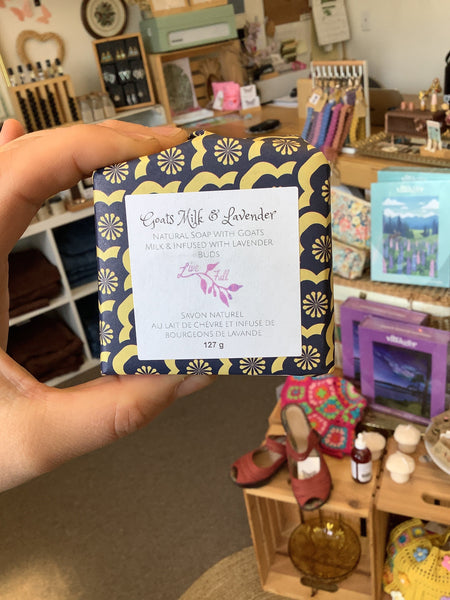 Goats Milk & Lavender Natural Soap- Live Full ( Nelson, BC)