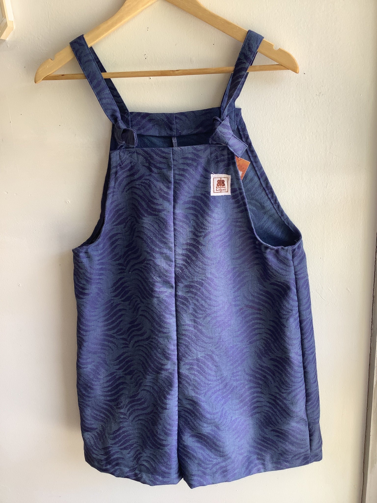Butterflies in Ballgowns Blue Wave Short Overalls