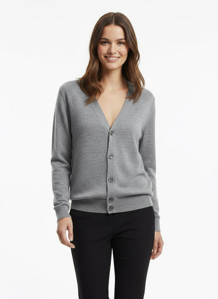 Gap Classic Grey Button-Up Cardigan
