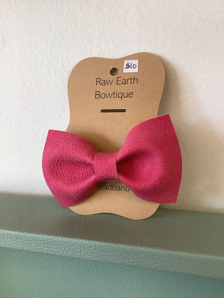 Raw Earth Bowtique Fuchsia Pink Headband