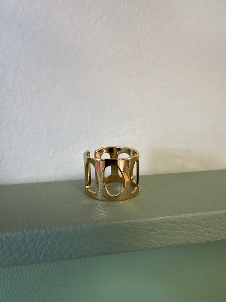 Standout Boutique 18k Gold Bond Thick Cut Out Ring