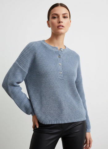 Vintage 19th Avenue Knit Henley Sweater