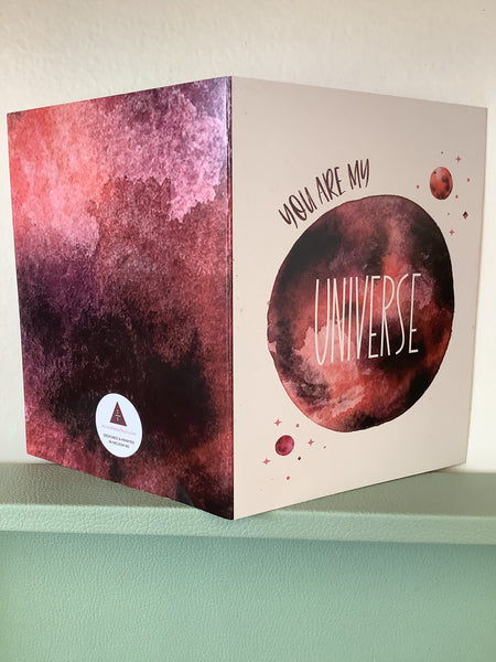 Chelsey Freyta you are my universe Card