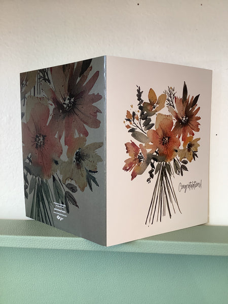 Chelsey Freyta Congratulations Flower Bouquet Card