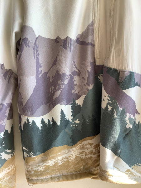 Mountain Landscape Half-Zip Pullover