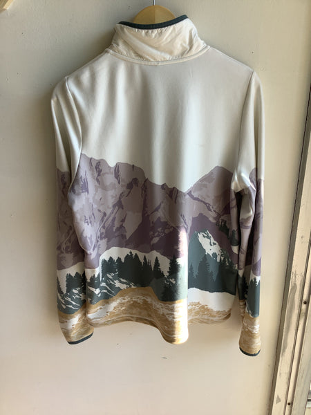 Mountain Landscape Half-Zip Pullover
