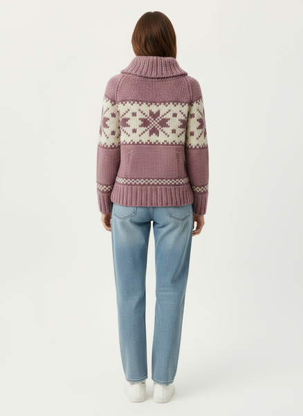 Vintage Hand Knit Cowichan Wool Sweater