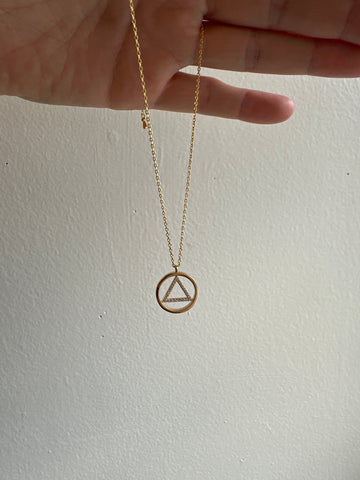Standout Boutique Triangle Pendant Necklace