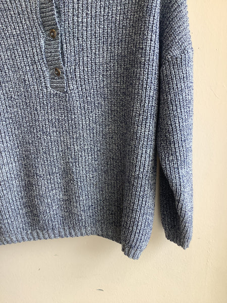 Vintage 19th Avenue Knit Henley Sweater