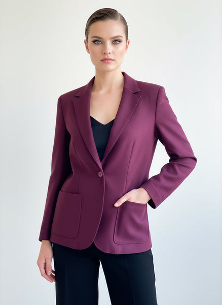 Vintage Burgundy Blazer
