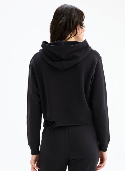 GOOD VIBRATIONS - Cutout Pullover Hoodie