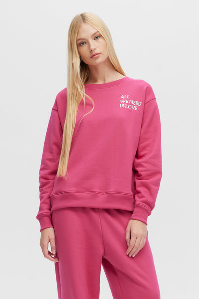 LOVE STUDS - Straight Crewneck Sweatshirt
