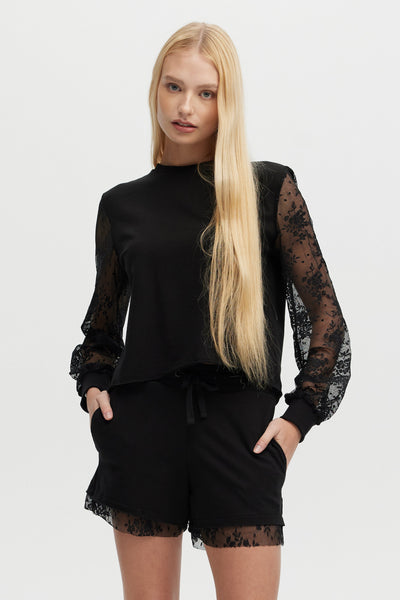 KAYLA LACE - Lounge Balloon Sleeve Top