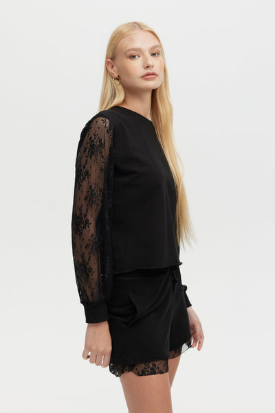 KAYLA LACE - Lounge Balloon Sleeve Top