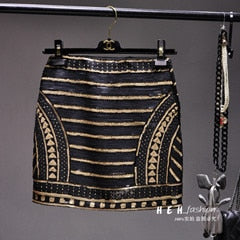 Designer Shine Mini Skirt