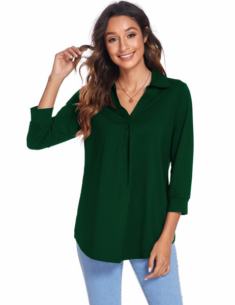 Lightweight V Neck Blouse
