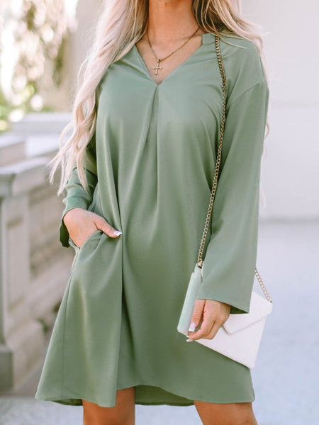 Lightweight V Neck Blouse