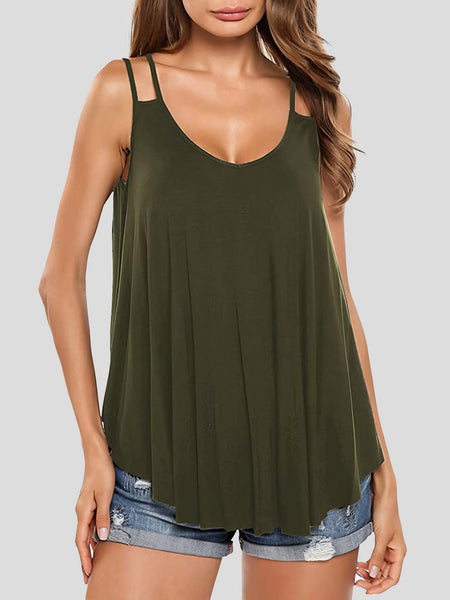 Chic Double Strap Oversized Women's Tank Top