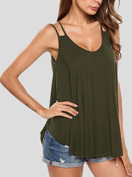 Chic Double Strap Oversized Women's Tank Top