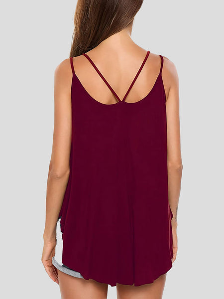 Chic Double Strap Oversized Women's Tank Top