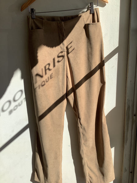 Vintage Le Chateau Camel Suede Pants