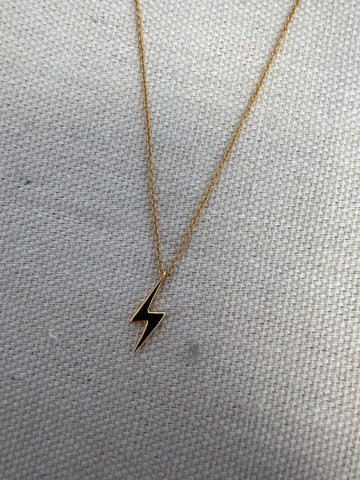 Standout Boutique Lightning 14k Gold Bond Necklace