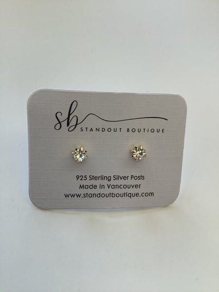 Zirconia Stud Earrings -Standout Boutique ( Vancouver, BC)