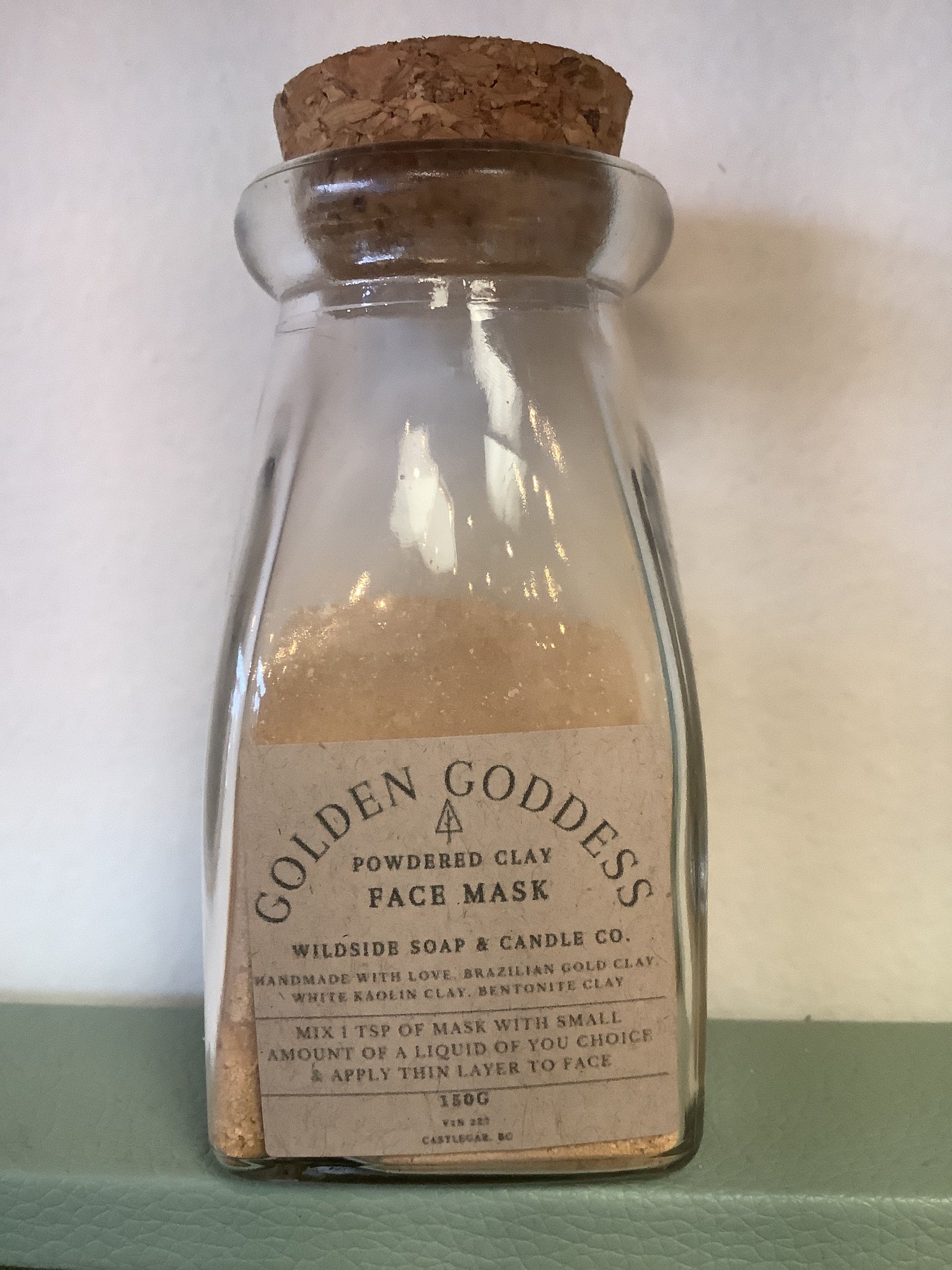 Wildside Golden Goddess Powdered Clay Face Mask