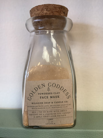 Wildside Golden Goddess Powdered Clay Face Mask