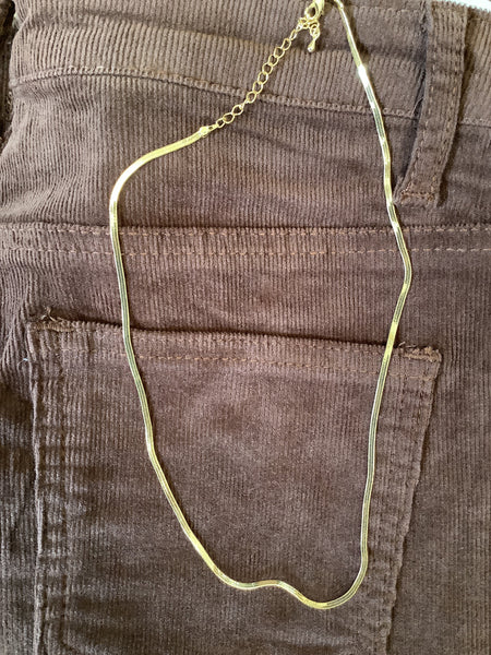 Gold Snake Chain Necklace
