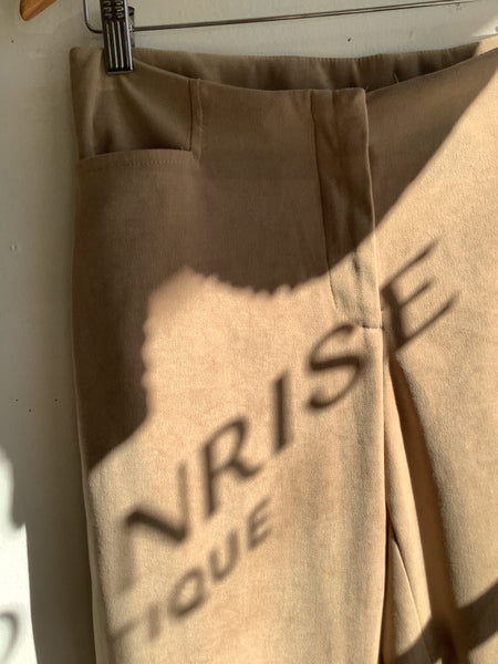 Vintage Le Chateau Camel Suede Pants