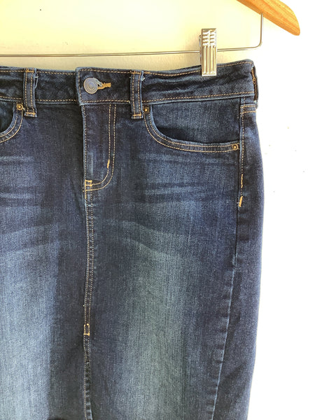 Gap Denim Skirt w/ Floral Pockets