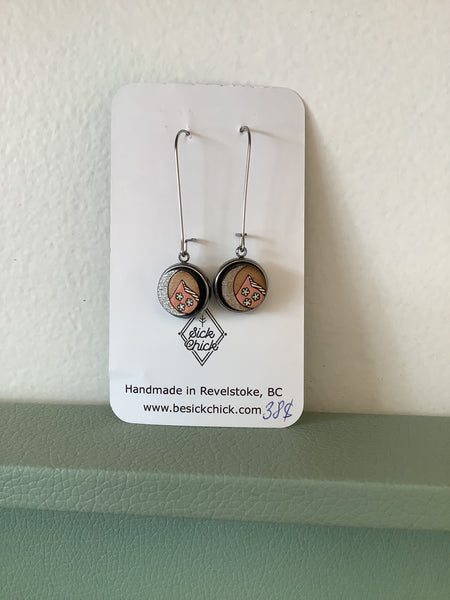 Sick Chick Mountain Snowflake Dangle Earrings #18