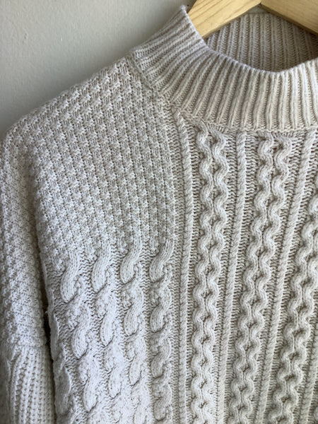 Topshop Petite Cable Knit Sweater