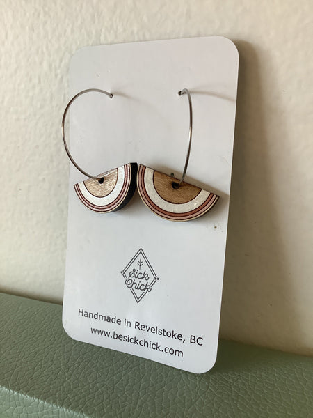 Sick Chick Half Moon Dangle Earrings