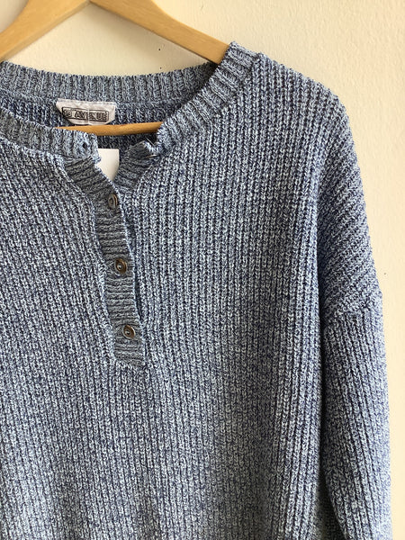 Vintage 19th Avenue Knit Henley Sweater