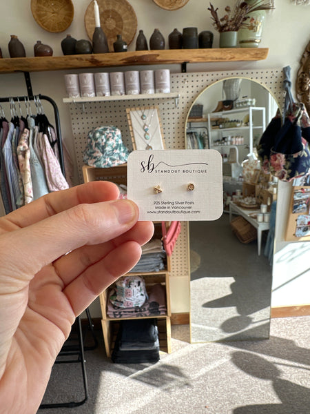 Standout Boutique X+O Gold Stud Earrings