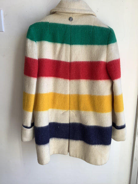 Vintage Hudson Bay Company Point Blanket Coat- Made In Canada