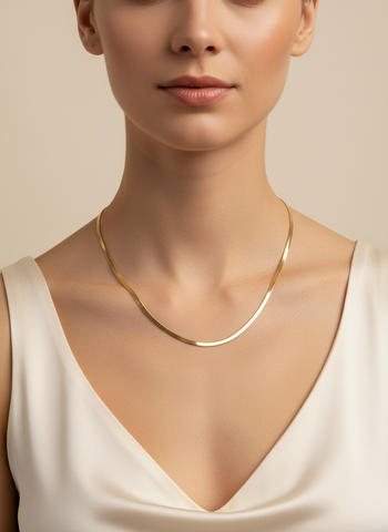 Gold Snake Chain Necklace