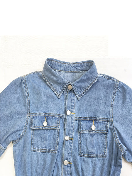 Button-Down Denim Dress with practical styling and dependable silhouette control.
