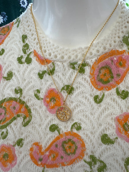 Standout Boutique Gold Sun Pendant Necklace